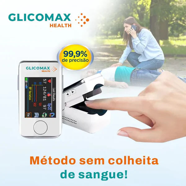 (Lançamento) Medidor a Laser Não Invasivo GlicoMax Siemens [PRECISÃO DE 99,9%] + Brinde Pulseira Reguladora de Glicose